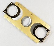Gold&Black Rectangular Cigar Cutter