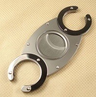 Open Finger Silver&Black Cigar Cutter